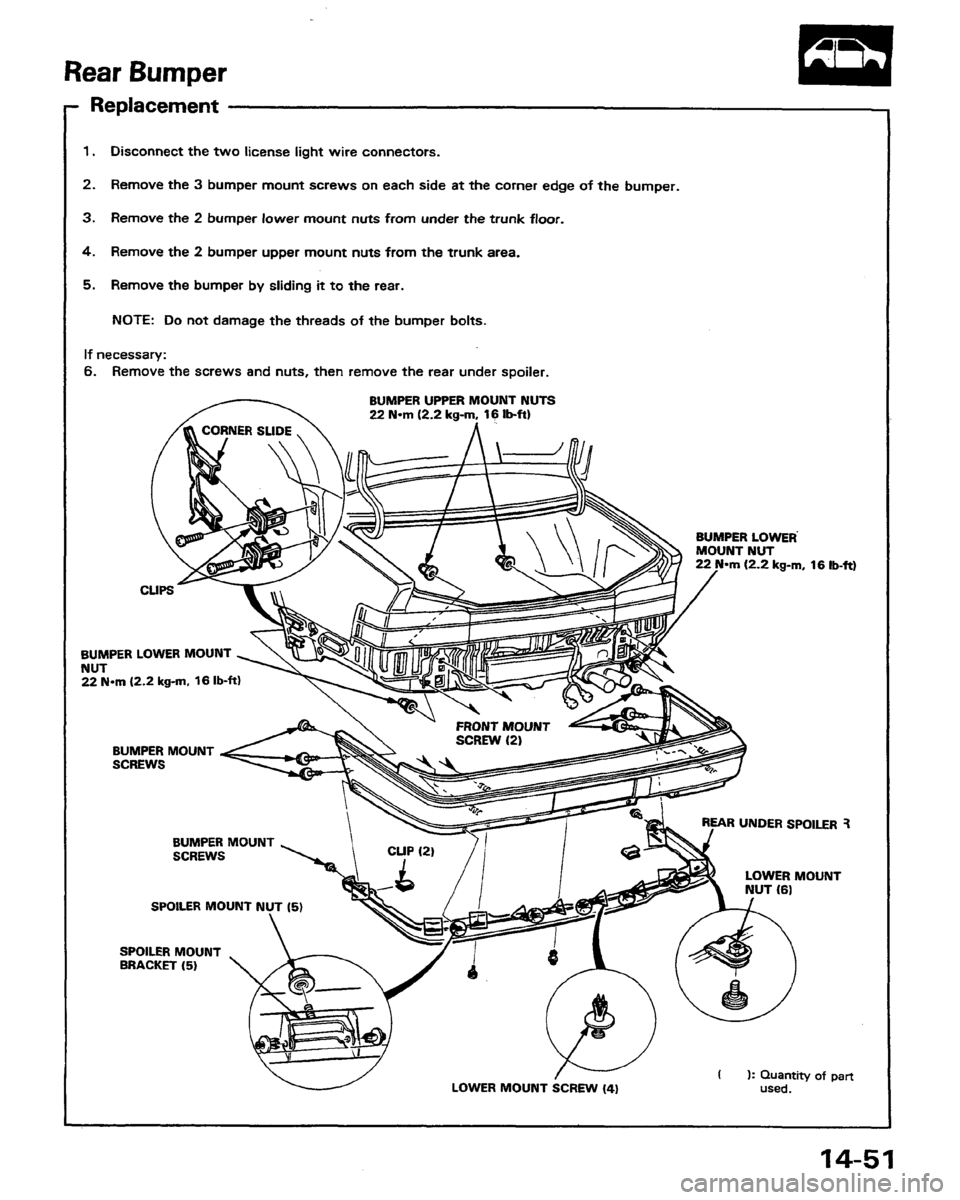 HONDA PRELUDE 1991  Service Repair Manual 