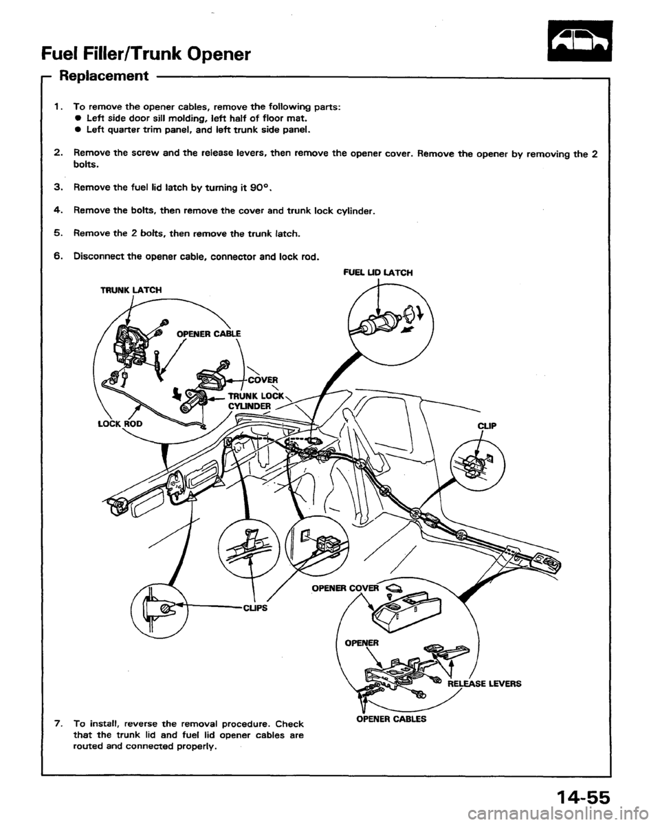 HONDA PRELUDE 1991  Service Repair Manual 