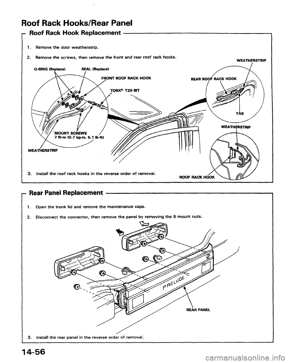HONDA PRELUDE 1991  Service Repair Manual 