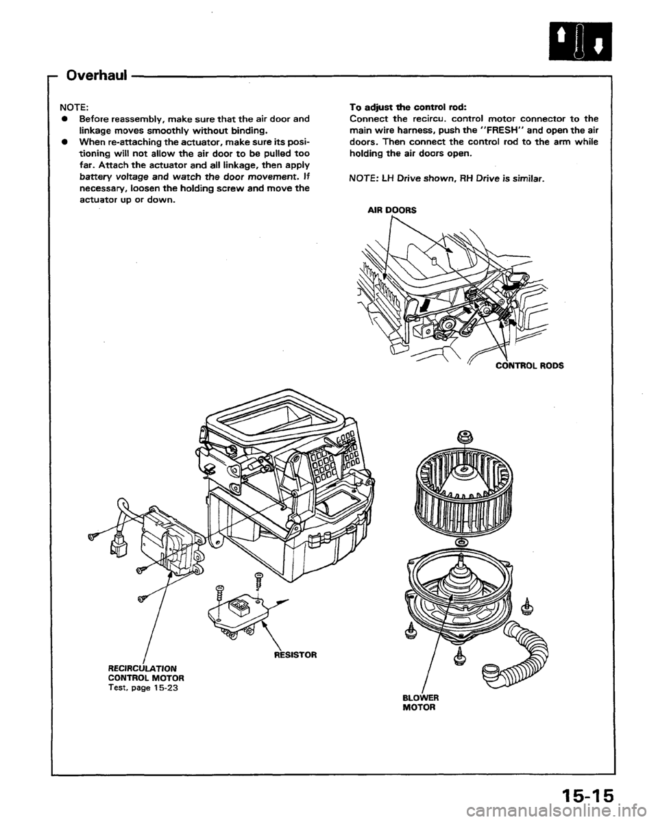 HONDA PRELUDE 1991  Service Repair Manual 