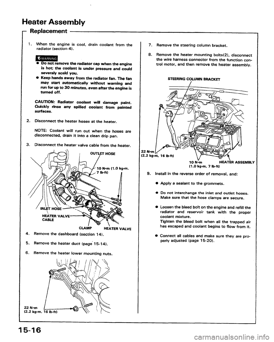 HONDA PRELUDE 1991  Service Repair Manual 
