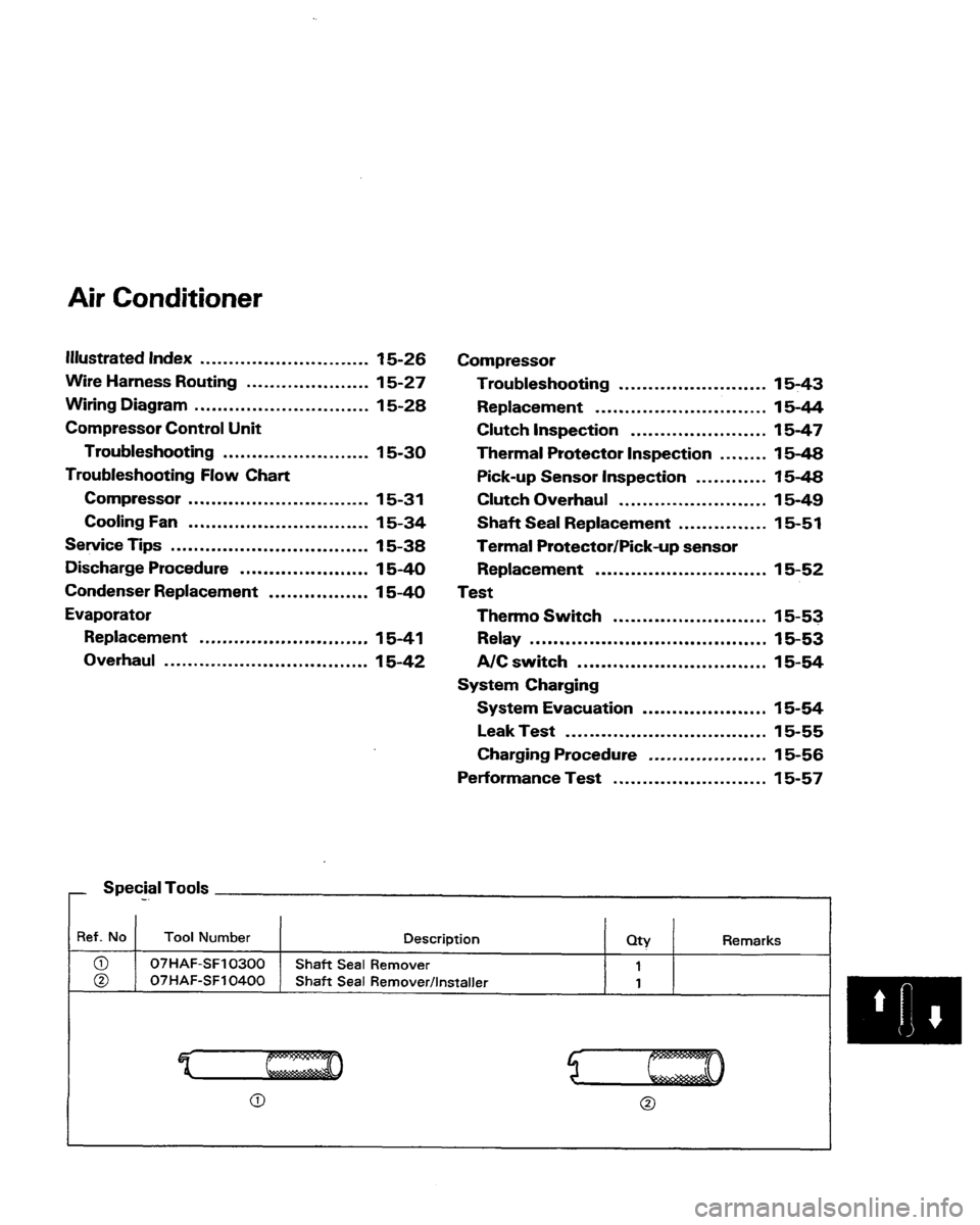 HONDA PRELUDE 1991  Service Repair Manual 
