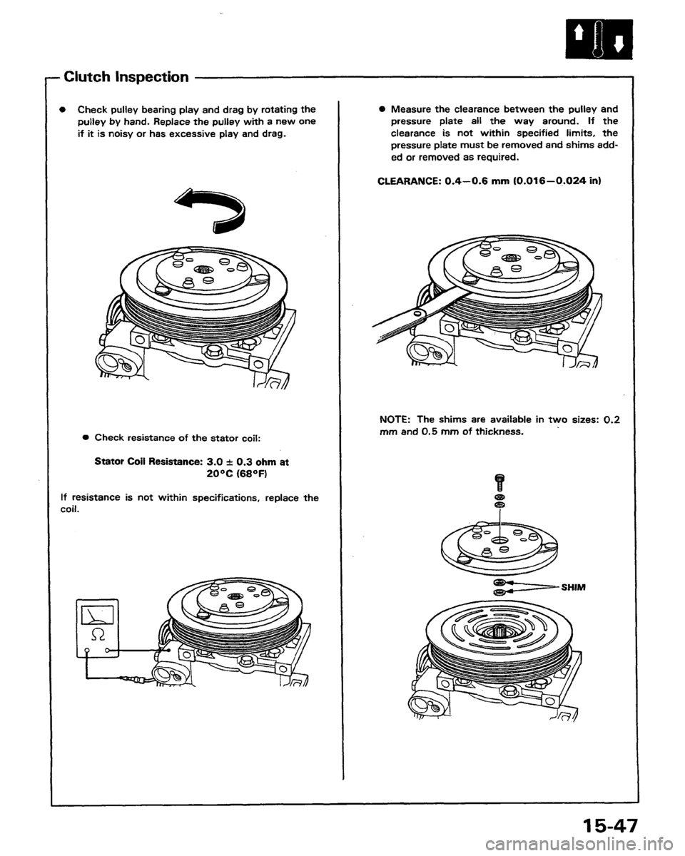 HONDA PRELUDE 1991  Service Repair Manual 