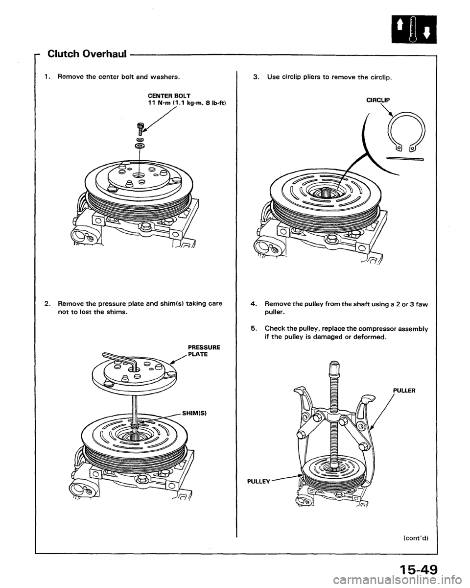 HONDA PRELUDE 1991  Service Repair Manual 