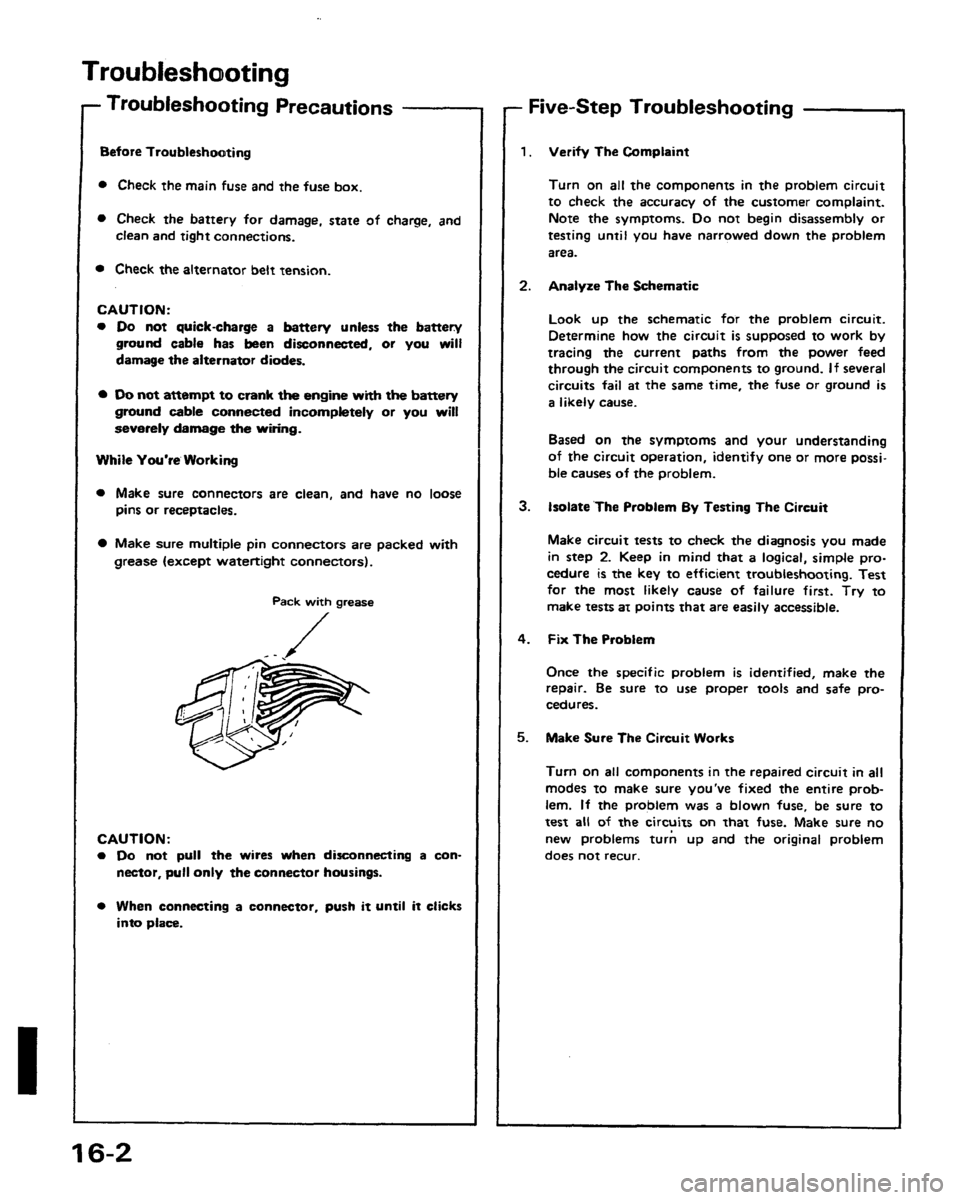 HONDA PRELUDE 1991  Service Repair Manual 