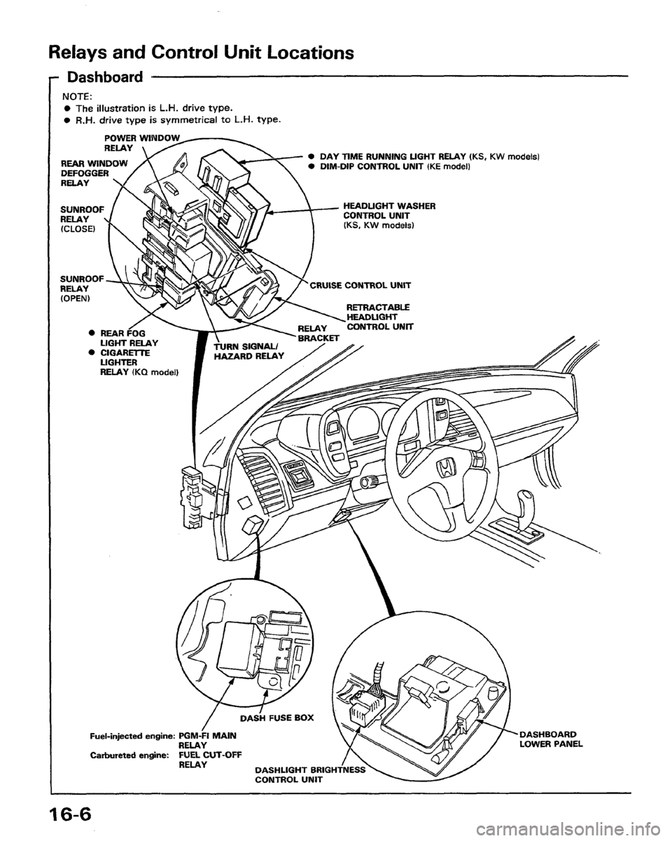 HONDA PRELUDE 1991  Service Repair Manual 