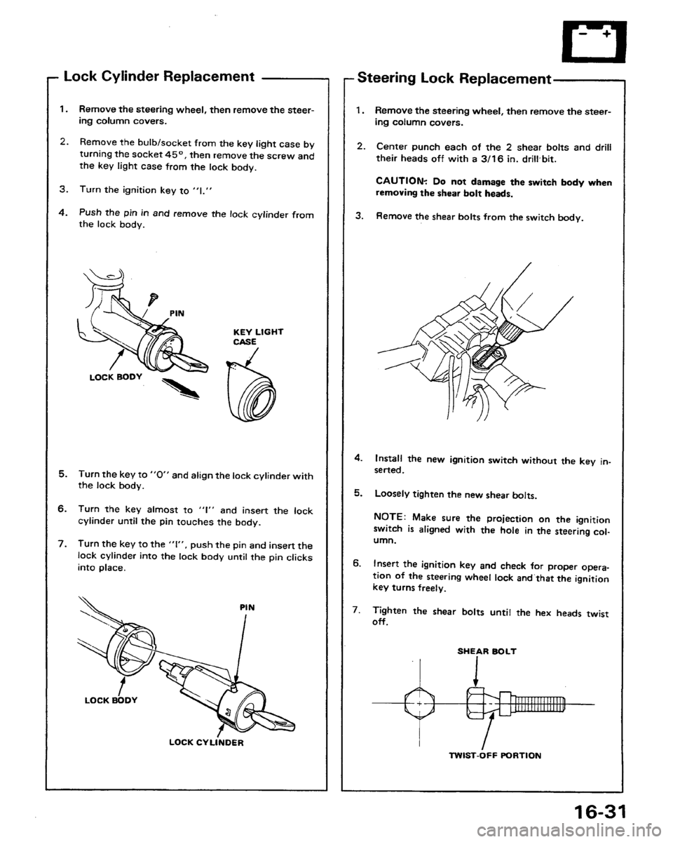 HONDA PRELUDE 1991  Service Repair Manual 
