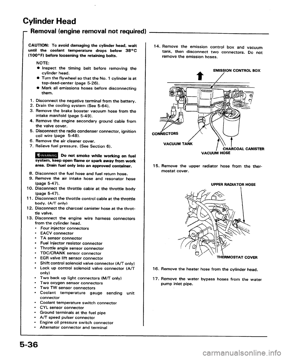 HONDA PRELUDE 1991  Service Repair Manual 