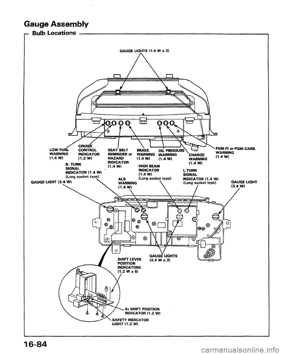 HONDA PRELUDE 1991  Service Repair Manual 