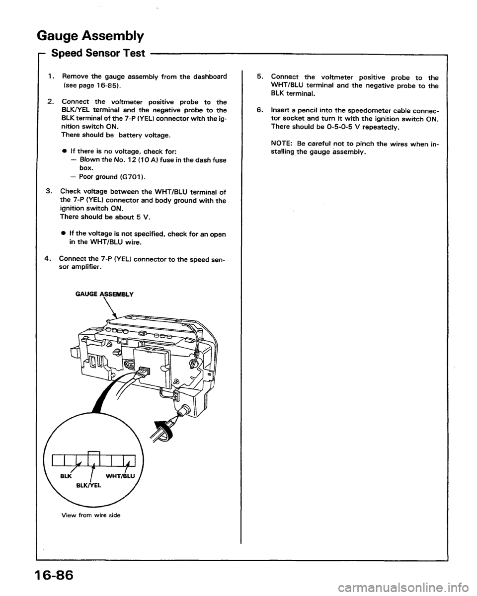 HONDA PRELUDE 1991  Service Repair Manual 