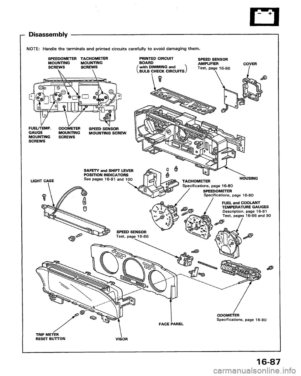 HONDA PRELUDE 1991  Service Repair Manual 