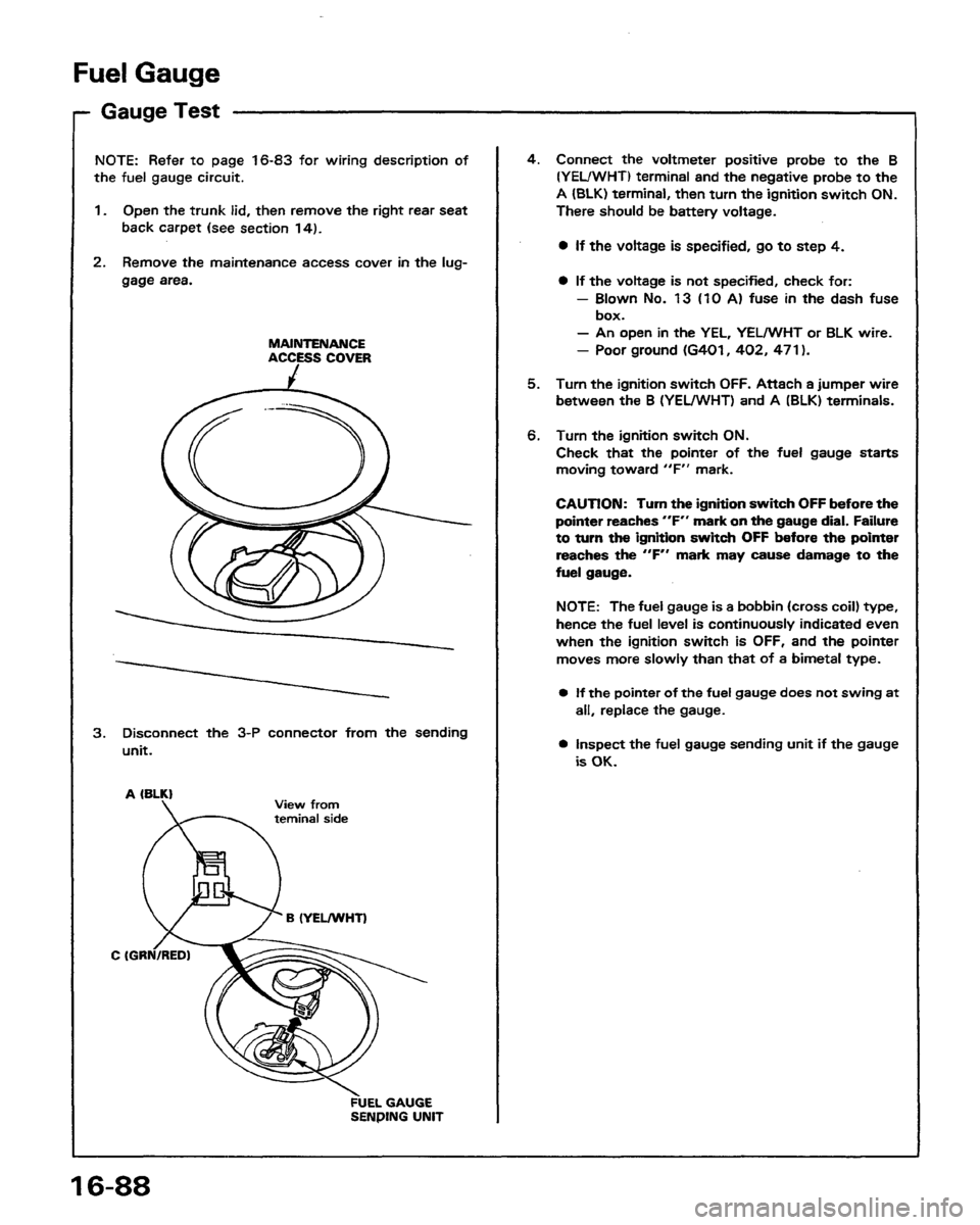 HONDA PRELUDE 1991  Service Repair Manual 