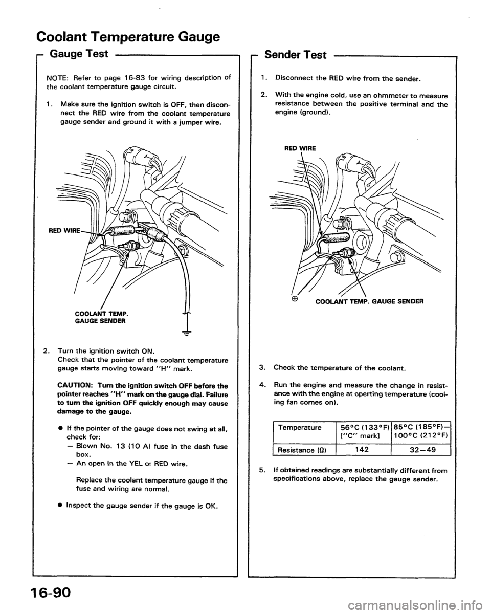 HONDA PRELUDE 1991  Service Repair Manual 