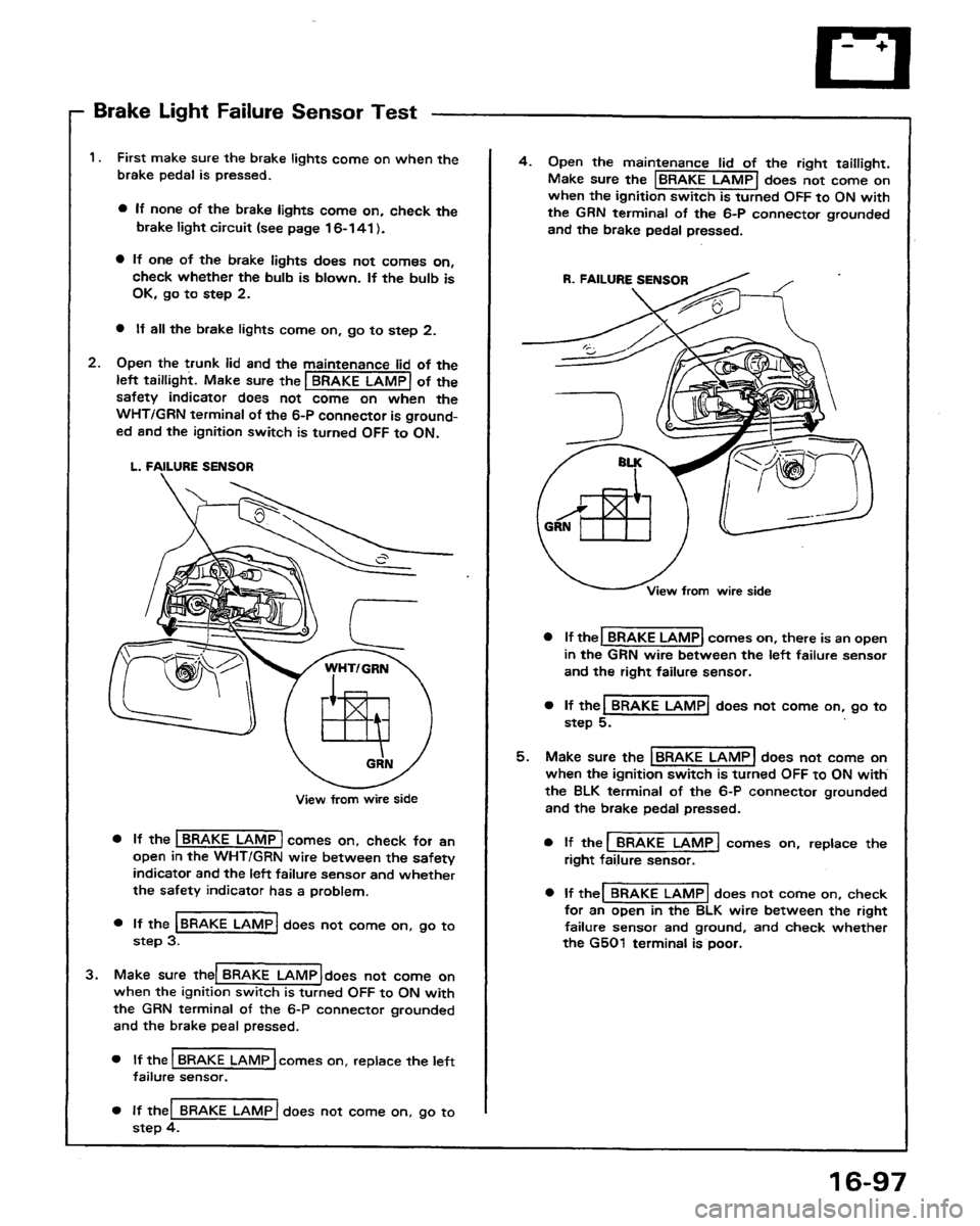 HONDA PRELUDE 1991  Service Repair Manual 
