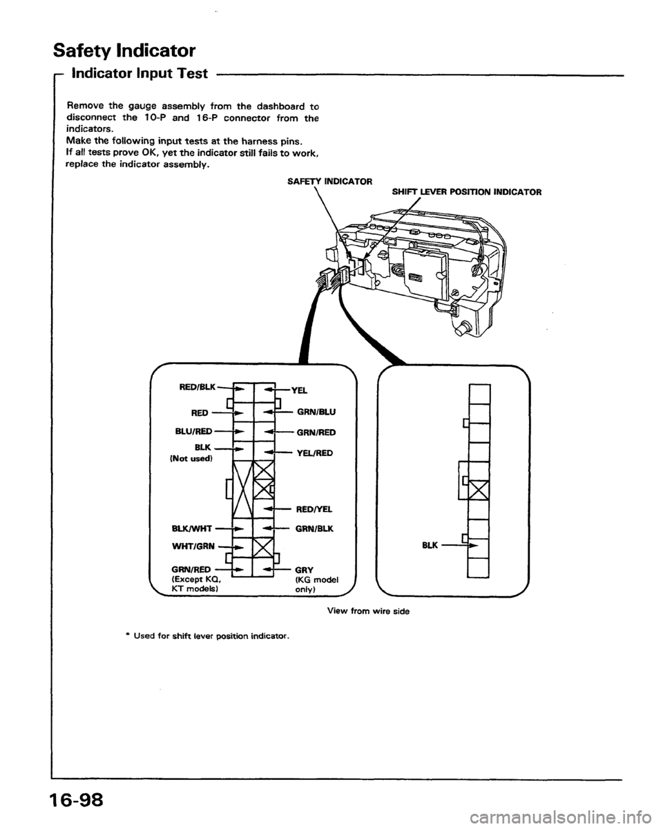 HONDA PRELUDE 1991  Service Repair Manual 