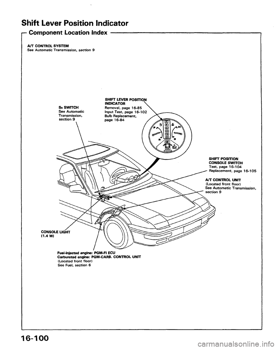 HONDA PRELUDE 1991  Service Repair Manual 