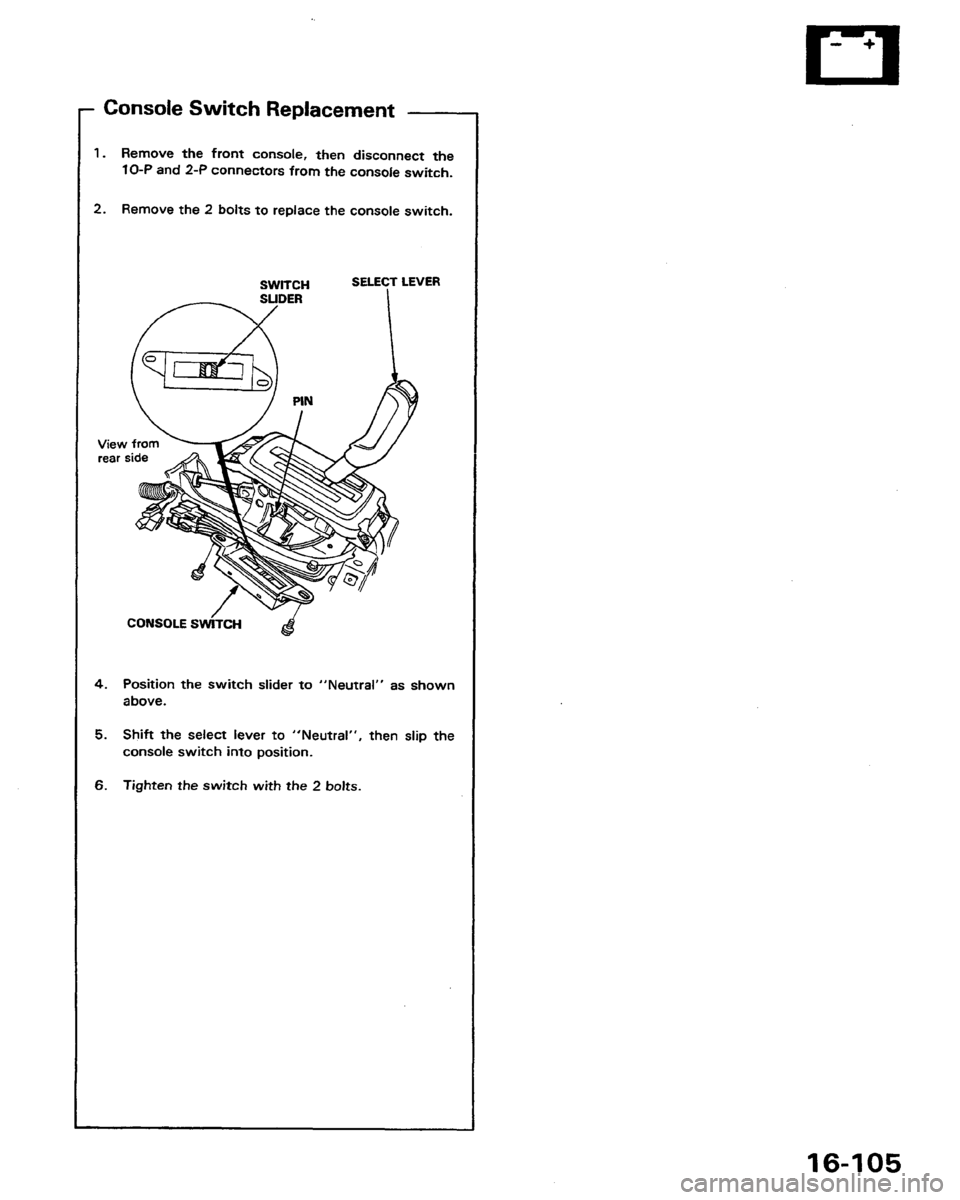 HONDA PRELUDE 1991  Service Repair Manual 
