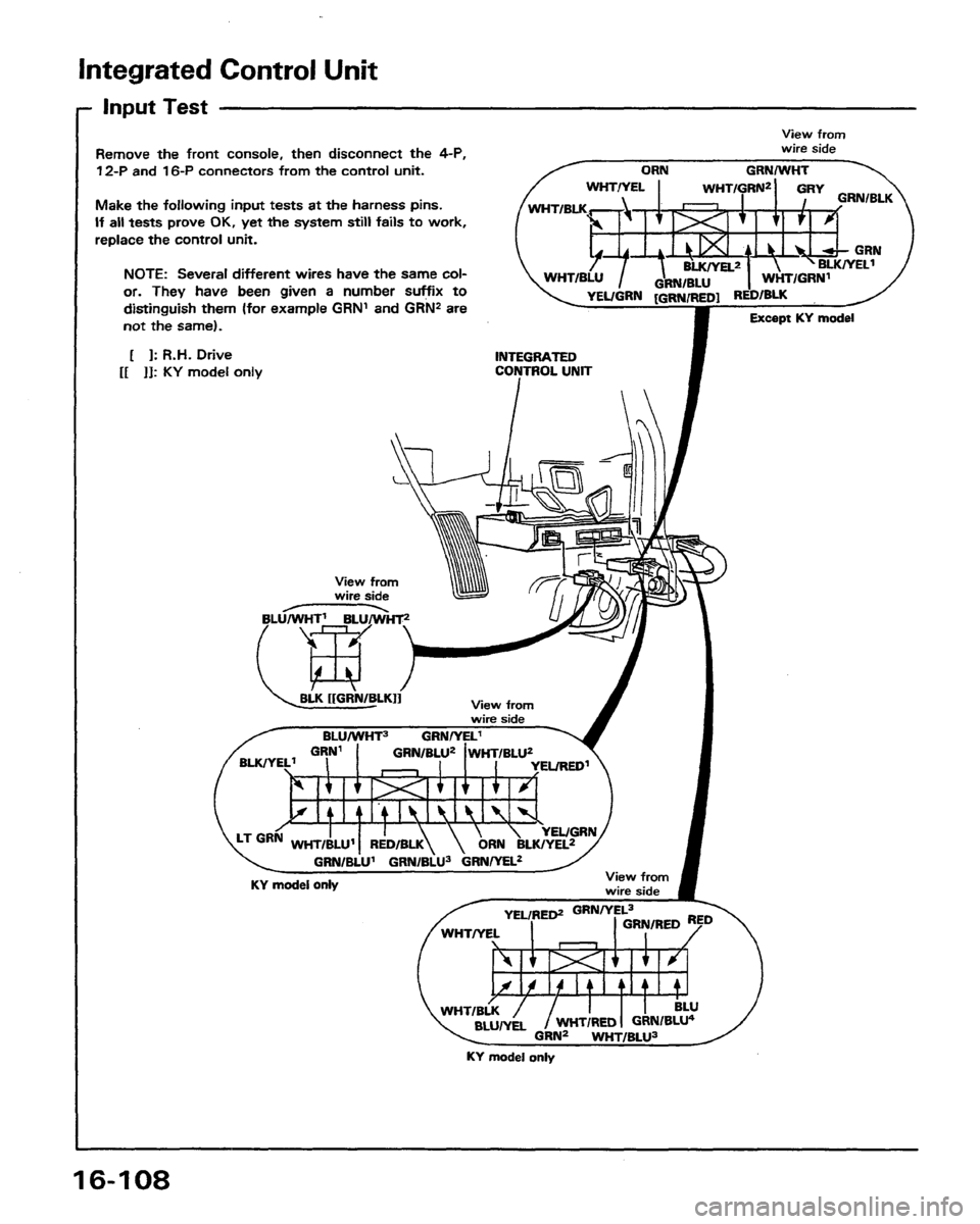 HONDA PRELUDE 1991  Service Repair Manual 