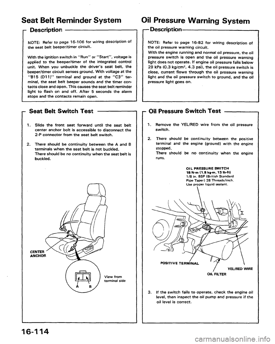 HONDA PRELUDE 1991  Service Repair Manual 