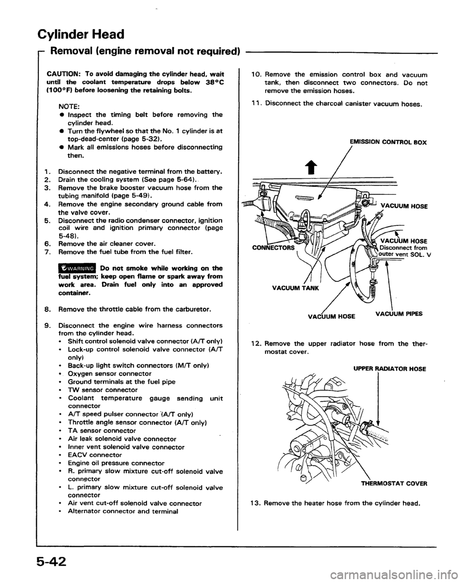 HONDA PRELUDE 1991  Service Repair Manual 
