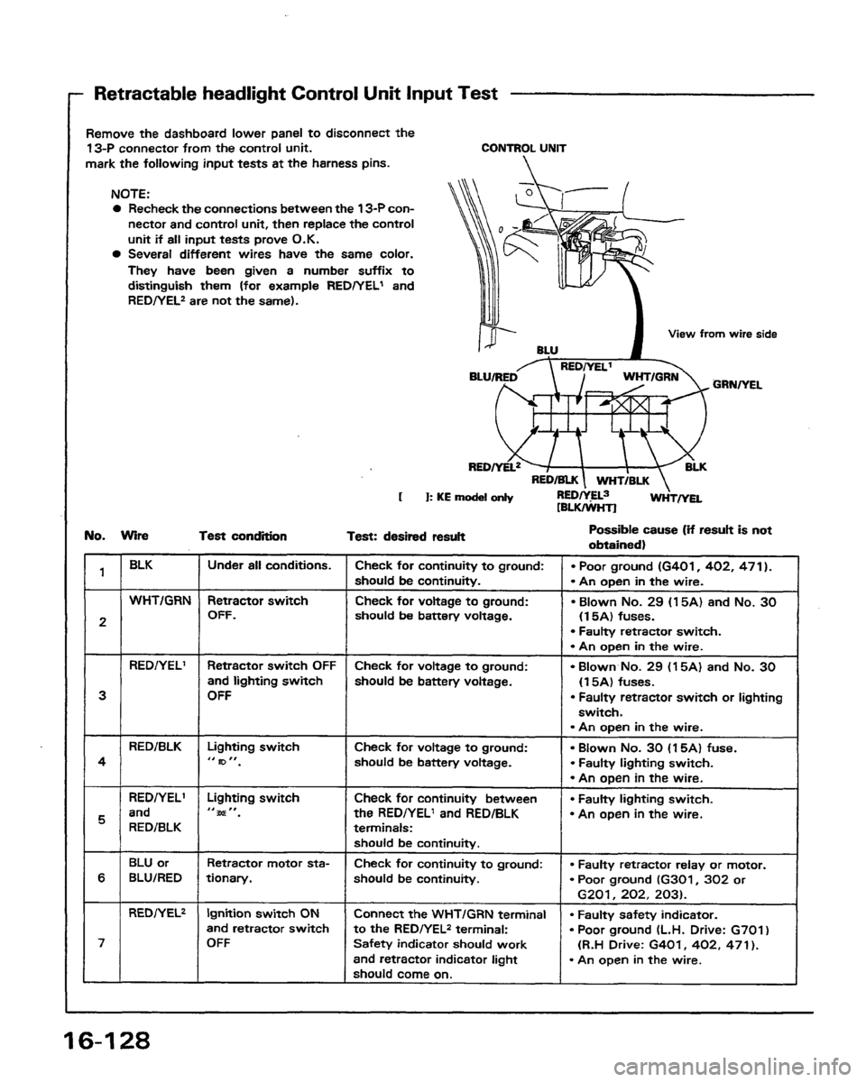 HONDA PRELUDE 1991  Service Repair Manual 