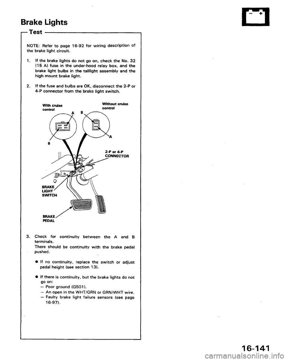 HONDA PRELUDE 1991  Service Repair Manual 