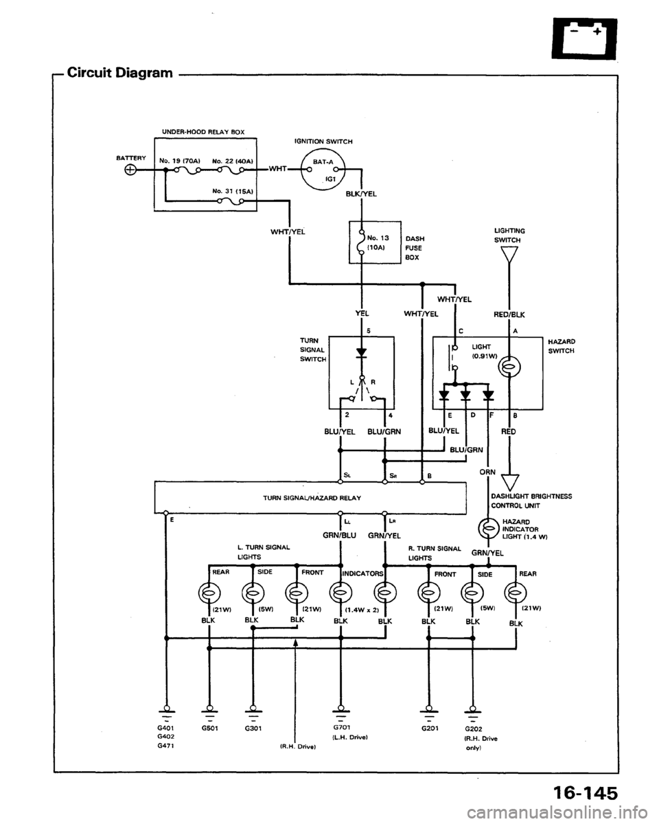 HONDA PRELUDE 1991  Service Repair Manual 