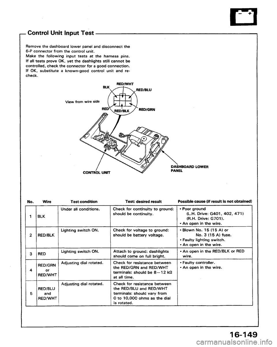 HONDA PRELUDE 1991  Service Repair Manual 
