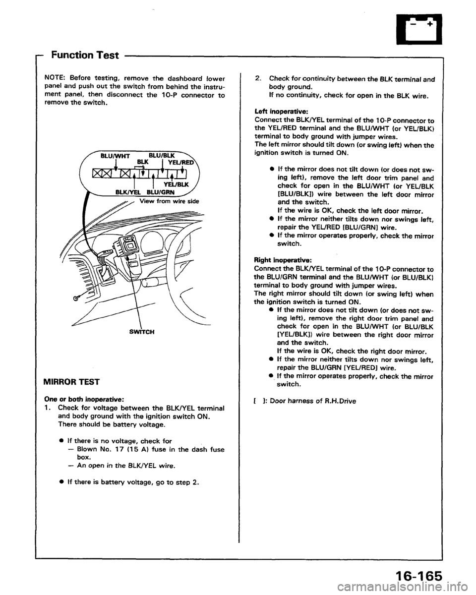 HONDA PRELUDE 1991  Service Repair Manual 