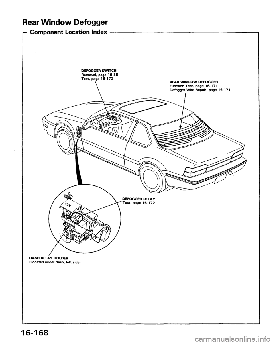HONDA PRELUDE 1991  Service Repair Manual 