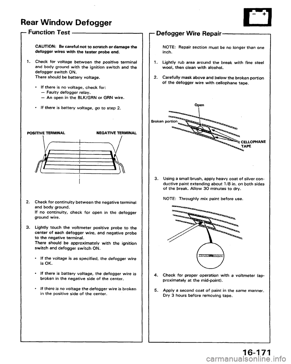 HONDA PRELUDE 1991  Service Repair Manual 