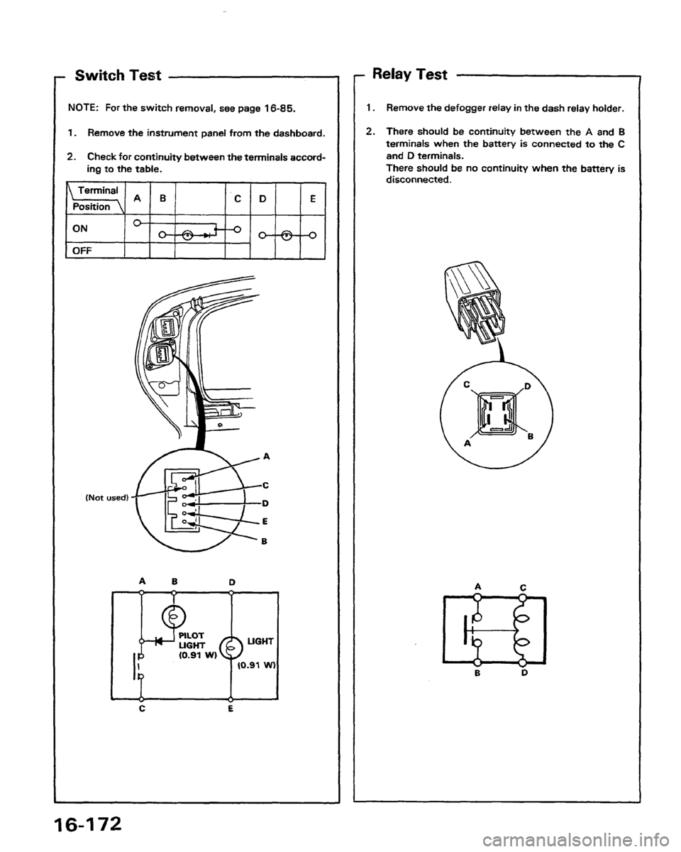 HONDA PRELUDE 1991  Service Repair Manual 