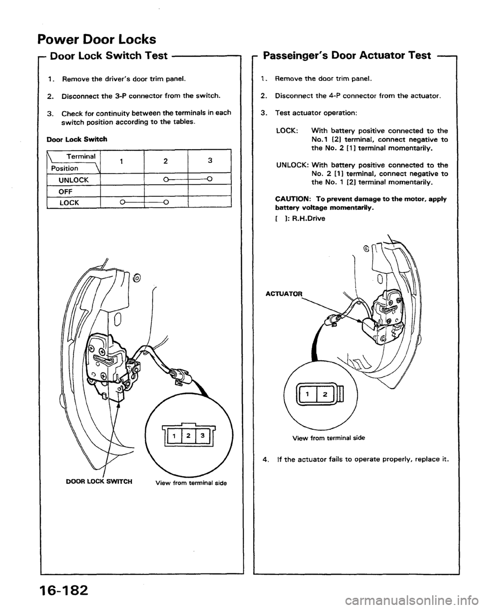 HONDA PRELUDE 1991  Service Repair Manual 
