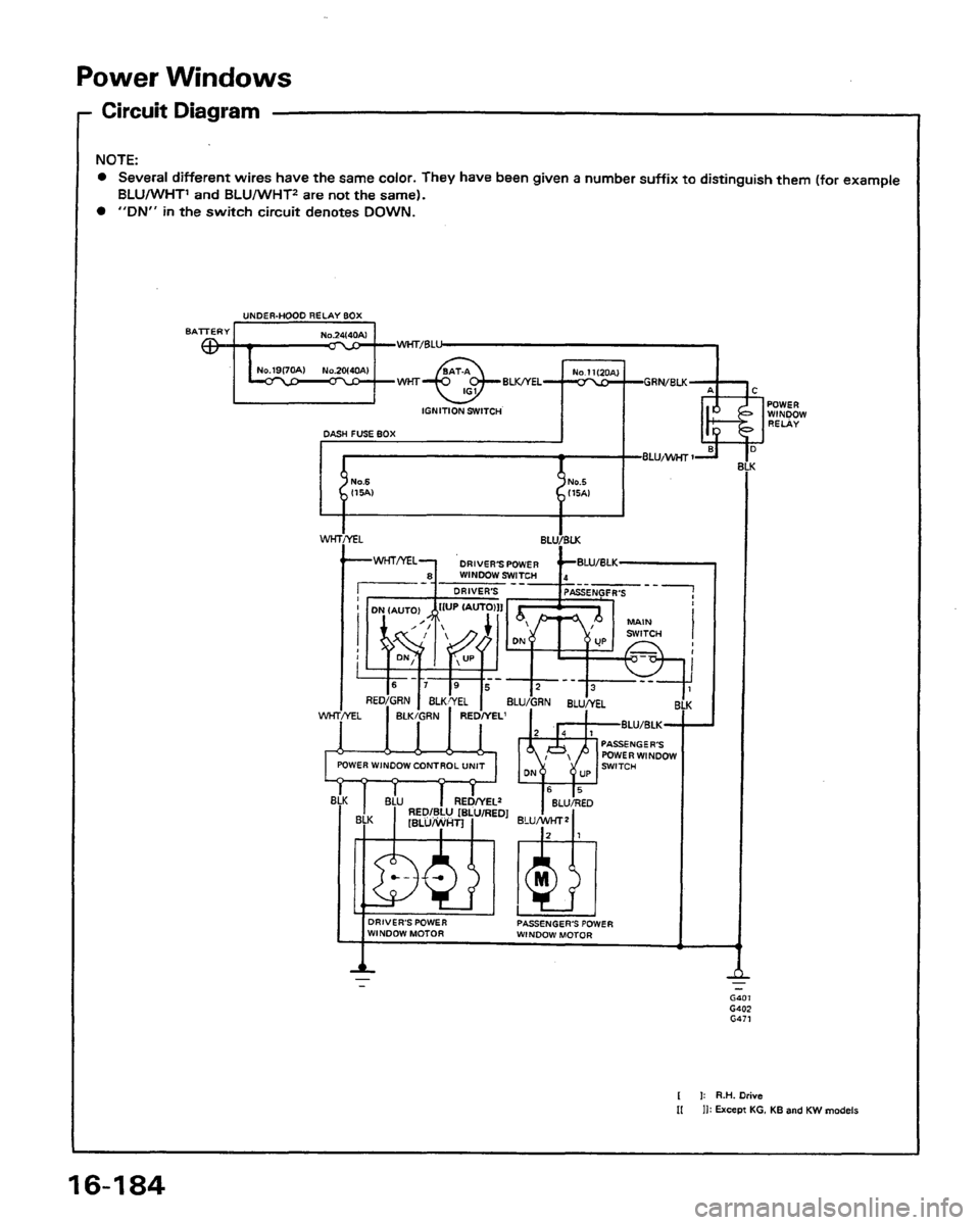 HONDA PRELUDE 1991  Service Repair Manual 