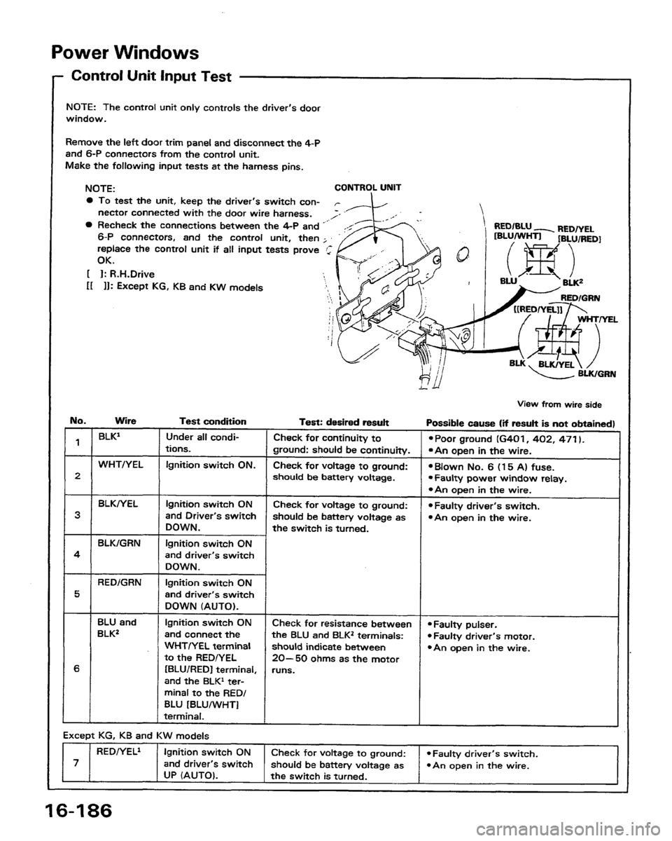 HONDA PRELUDE 1991  Service Repair Manual 