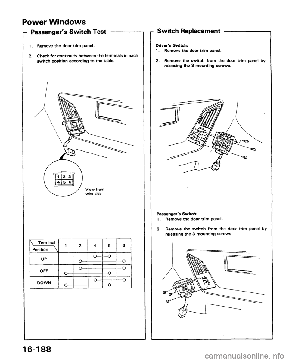 HONDA PRELUDE 1991  Service Repair Manual 