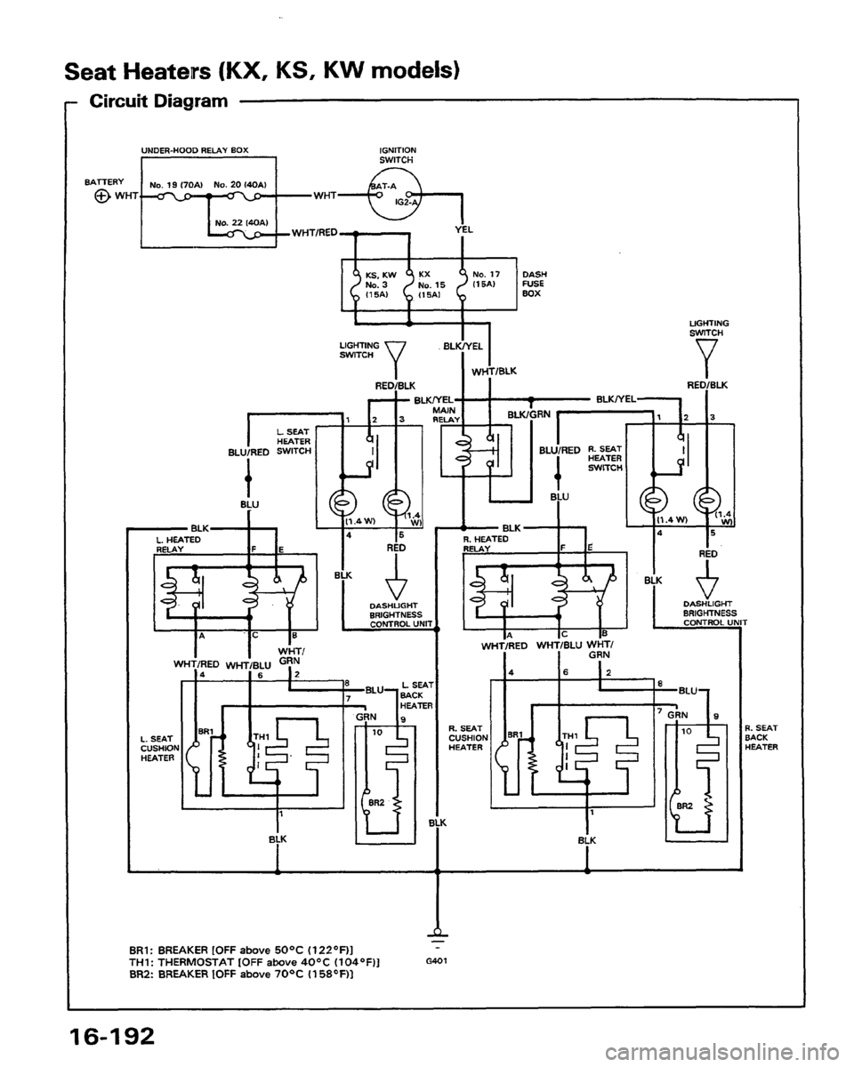 HONDA PRELUDE 1991  Service Repair Manual 