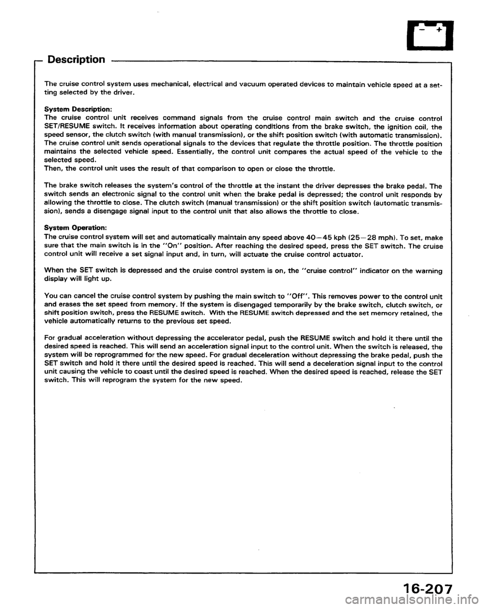 HONDA PRELUDE 1991  Service Repair Manual 