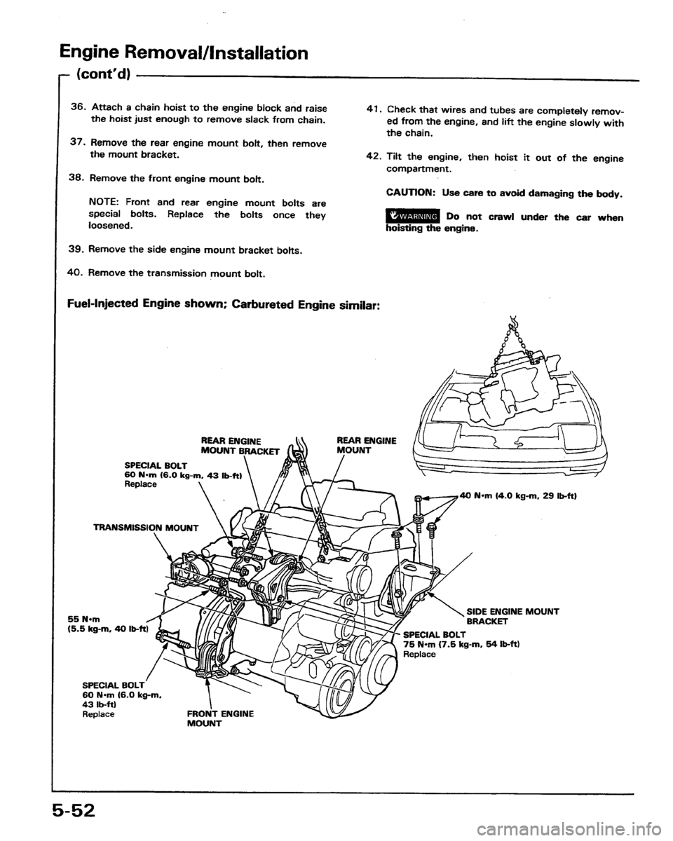 HONDA PRELUDE 1991  Service Repair Manual 