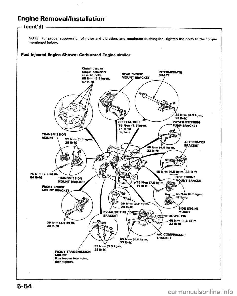 HONDA PRELUDE 1991  Service Repair Manual 