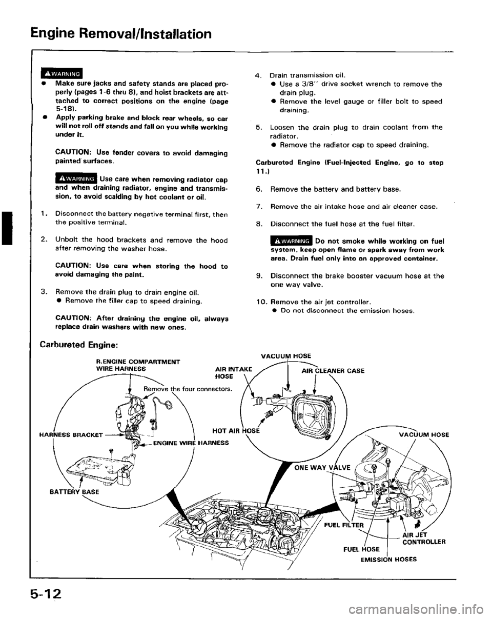 HONDA PRELUDE 1984  Service Repair Manual 