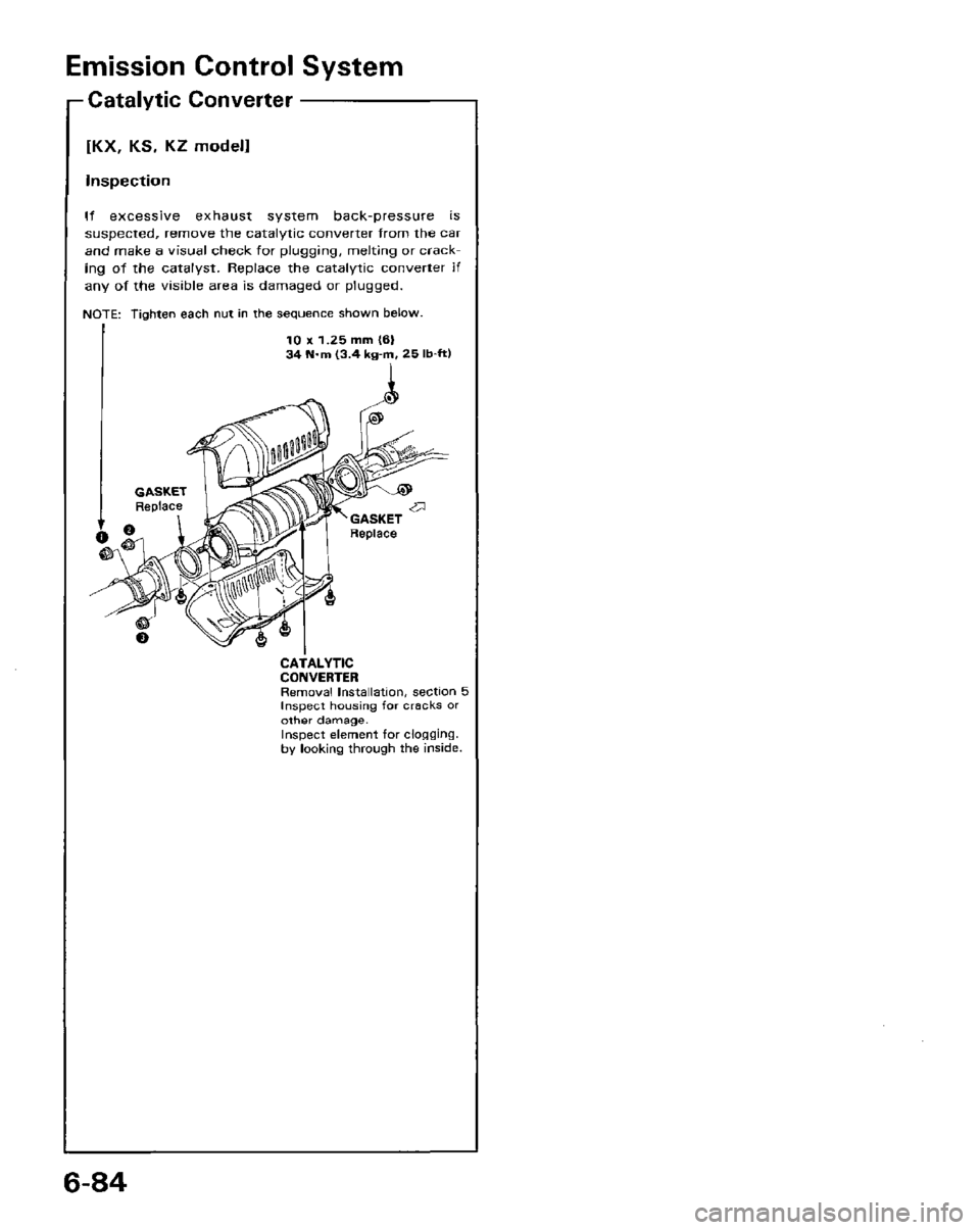 HONDA PRELUDE 1984  Service Repair Manual 