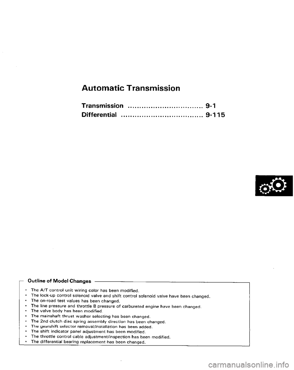 HONDA PRELUDE 1984  Service Repair Manual 