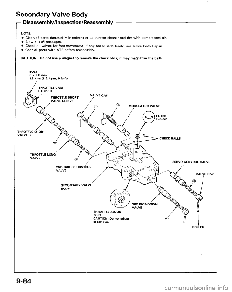 HONDA PRELUDE 1984  Service Repair Manual 