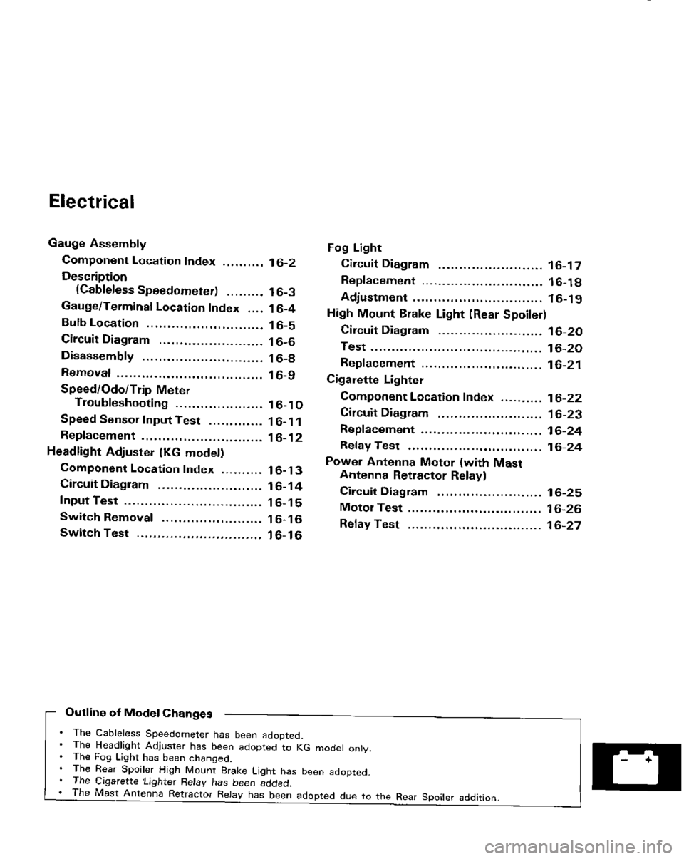 HONDA PRELUDE 1984  Service Repair Manual 