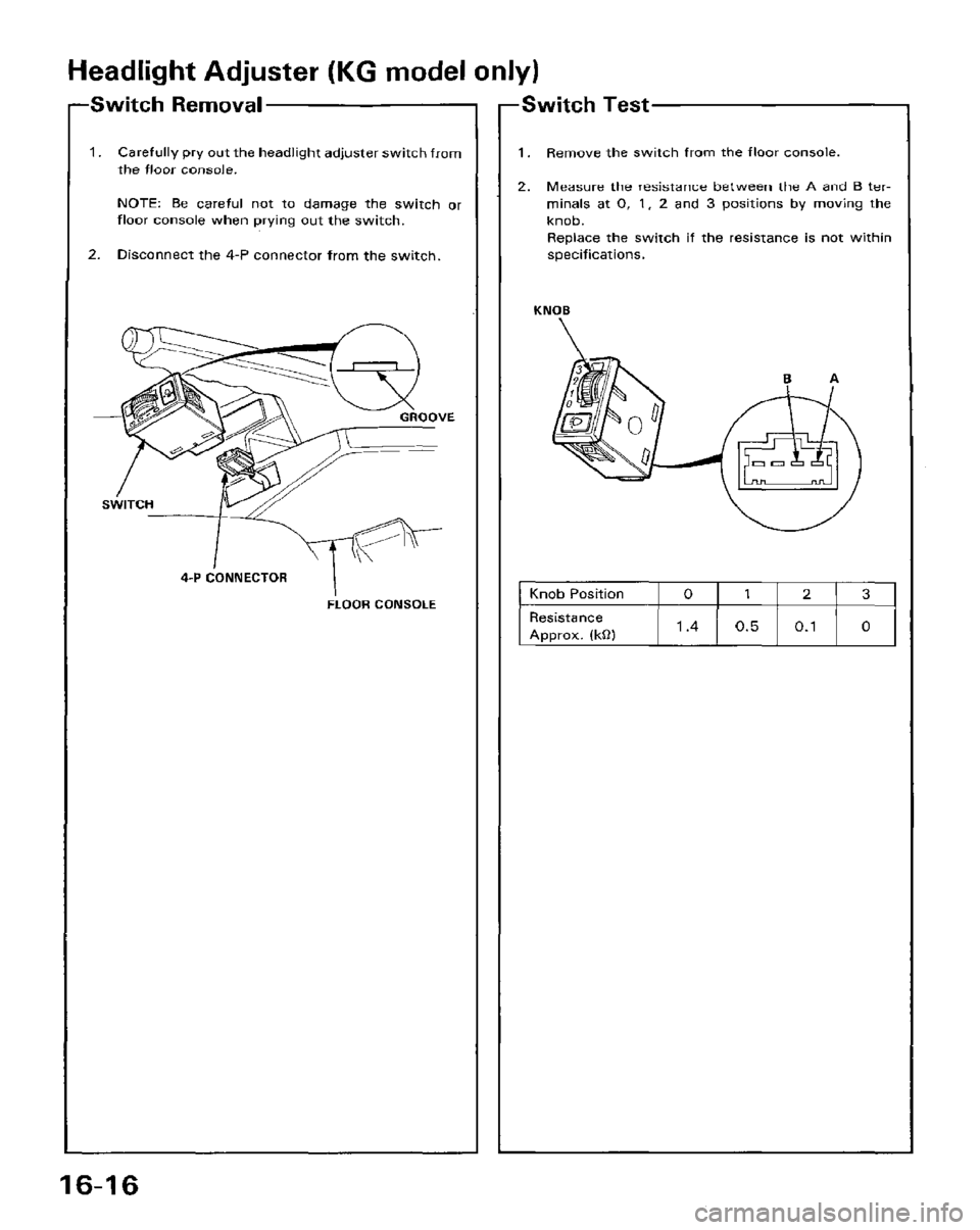 HONDA PRELUDE 1984  Service Repair Manual 