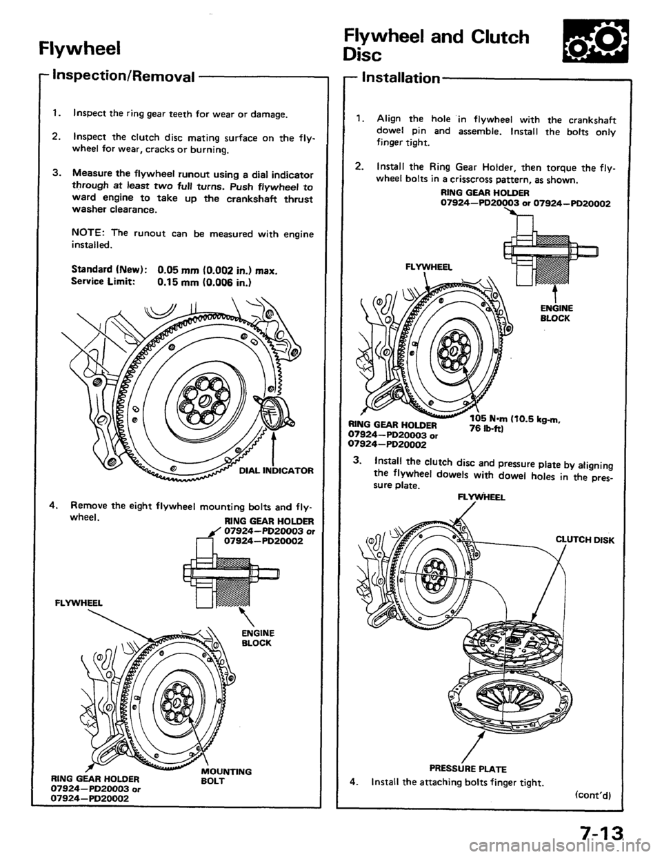 HONDA PRELUDE 1984  Service Repair Manual 