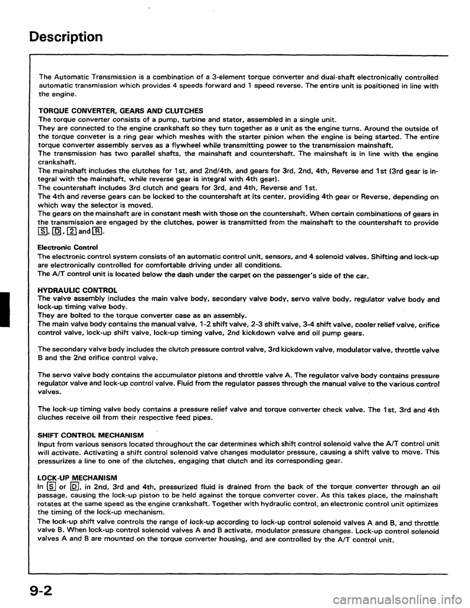 HONDA PRELUDE 1984  Service Repair Manual 