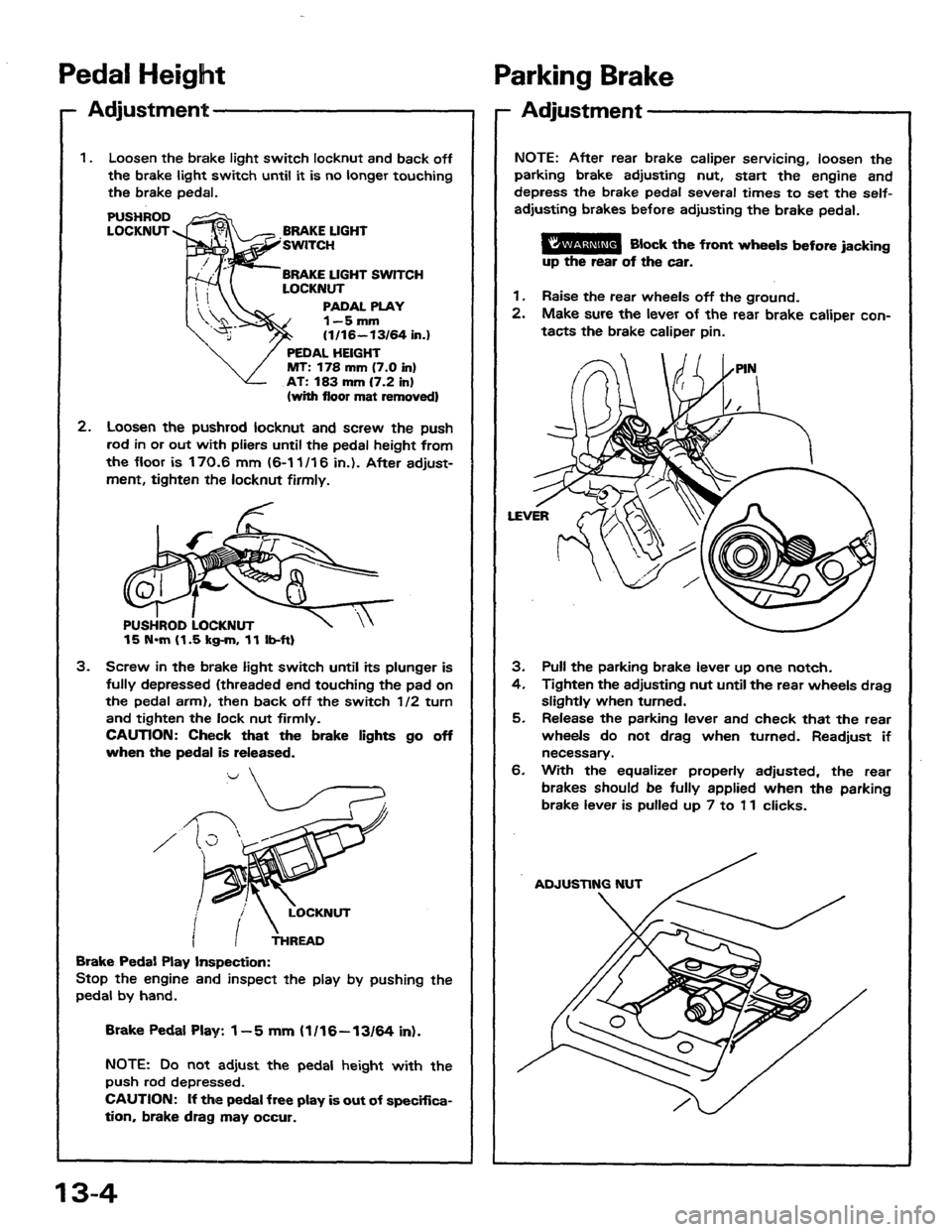 HONDA PRELUDE 1984  Service Repair Manual 