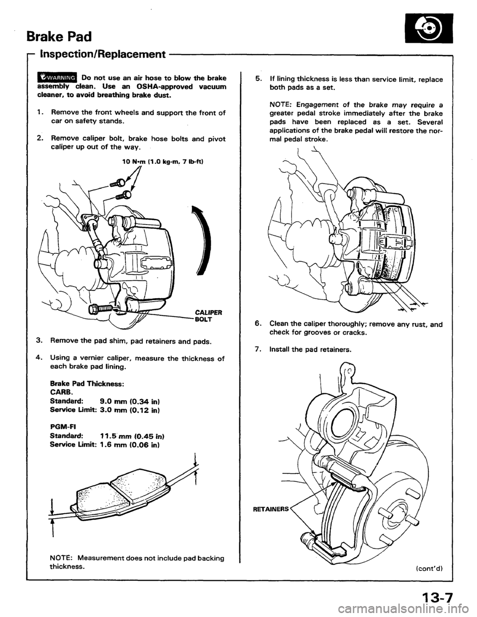 HONDA PRELUDE 1984  Service Repair Manual 